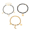 Wholesale Women's Ins Style Alloy Bracelet With Heart Shape Geometric Letters Numbers Text Pattern Electroplated