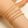 Wholesale Women's Ins Style Alloy Bracelet With Heart Shape Geometric Letters Numbers Text Pattern Electroplated