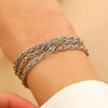Wholesale Women's Ins Style Alloy Bracelet With Heart Shape Geometric Letters Numbers Text Pattern Electroplated