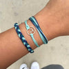 Wholesale Women's Ins Style Alloy Bracelet With Heart Shape Geometric Letters Numbers Text Pattern Electroplated