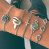 Wholesale Women's Ins Style Alloy Bracelet With Heart Shape Geometric Letters Numbers Text Pattern Electroplated