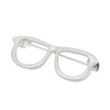 Wholesale Women's Ins Style Alloy Geometric Hollow Glasses Frame Brooch With Electroplating