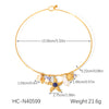 Wholesale Women's Ins Style Animal Zodiac Heart Shape Star Geometric Stainless Steel And Titanium Steel Pendant Necklace