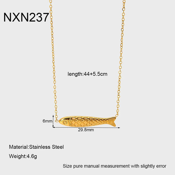 Wholesale Women's Ins Style Animal Zodiac Stainless Steel Pendant Necklace With Vacuum Real Gold Plating In Pvd Furnace