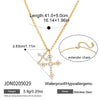 Wholesale Women's Ins Style Cross Stainless Steel Electroplated Necklace