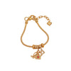 Wholesale Women's Ins Style Diy Bracelet With Medicine Box And Guitar Pendants Real Gold Plated On Copper