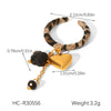 Wholesale Women's Ins Style Geometric Gold Plated Stainless Steel Jewelry Necklaces Bracelets Earrings With Velvet Chain