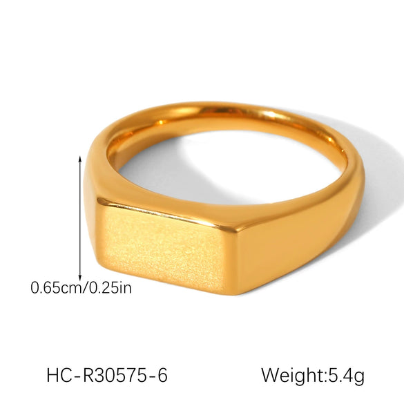 Wholesale Women's Ins Style Geometric Heart Shape And Rhombus Stainless Steel Electroplated Ring Jewelry