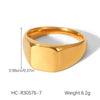 Wholesale Women's Ins Style Geometric Heart Shape And Rhombus Stainless Steel Electroplated Ring Jewelry