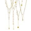 Wholesale Women's Ins Style Geometric Rhinestonestudded Stainless Steel And Titanium Steel Oshaped Chain Necklace With Pvd Furnace Vacuum Real Gold Plating