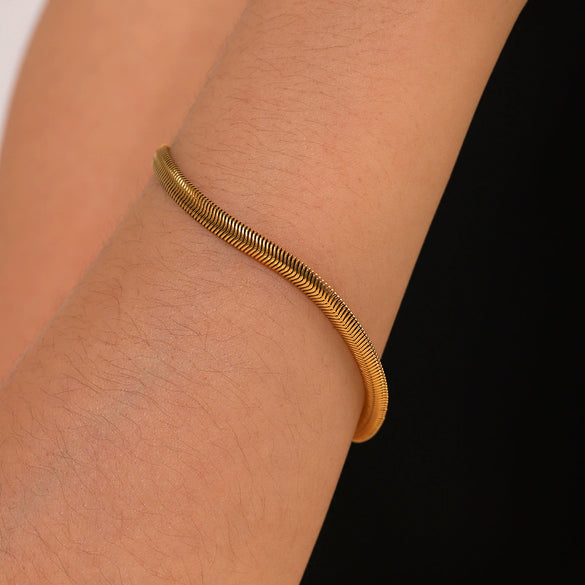 Wholesale Women's Ins Style Geometric Stainless Steel Electroplated Bracelet Jewelry