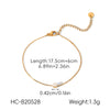Wholesale Women's Ins Style Geometric Stainless Steel Electroplated Earrings And Bracelet Jewelry