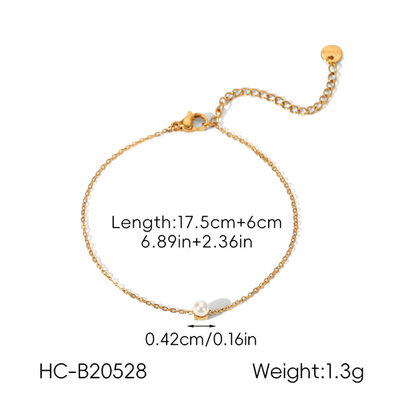 Wholesale Women's Ins Style Geometric Stainless Steel Electroplated Earrings And Bracelet Jewelry