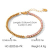 Wholesale Women's Ins Style Geometric Stainless Steel Gold Plated Bracelet Jewelry