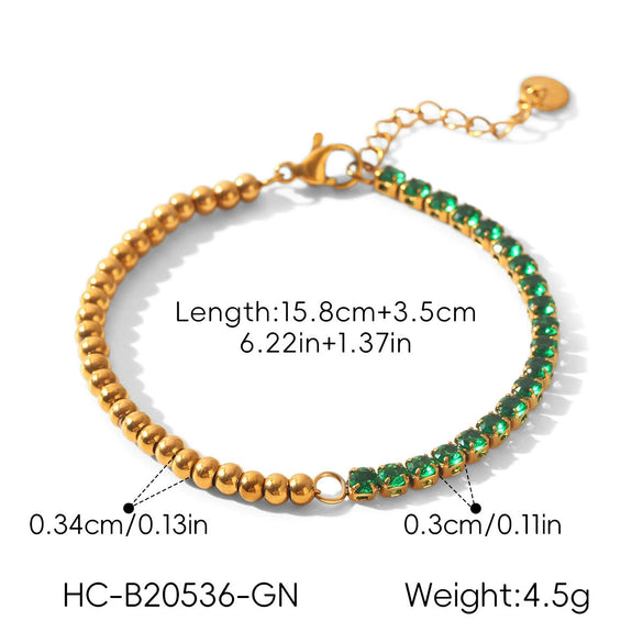 Wholesale Women's Ins Style Geometric Stainless Steel Gold Plated Bracelet Jewelry