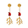 Wholesale Women's Ins Style Geometric Stainless Steel 18K Electroplated Earrings