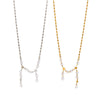 Wholesale Women's Ins Style Geometric Star Stainless Steel 18K Gold Plated Necklace Tassel Choker Jewelry