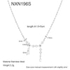 Wholesale Women's Ins Style Geometric Star Stainless Steel 18K Gold Plated Necklace Tassel Choker Jewelry