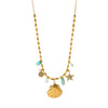 Wholesale Women's Ins Style Geometric Star Stainless Steel 18K Gold Plated Pendant Necklace