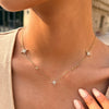 Wholesale Women's Ins Style Geometric Star Stainless Steel Pvd Furnace Vacuum Real Gold Plated Necklace
