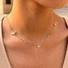 Wholesale Women's Ins Style Geometric Star Stainless Steel Pvd Furnace Vacuum Real Gold Plated Necklace