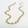 Wholesale Women's Ins Style Geometric Wave Stainless Steel Electroplated Paper Clip Chain Necklace