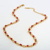 Wholesale Women's Ins Style Geometric Wave Stainless Steel Electroplated Paper Clip Chain Necklace