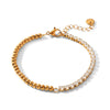 Wholesale Women's Ins Style Gold Plated Geometric Stainless Steel Bracelet