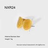 Wholesale Women's Ins Style Minimalist Geometric Stainless Steel Electroplated Open Ring Jewelry