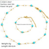 Wholesale Women's Ins Style Natural Stone Pearl And Crystal Jewelry Set With Electroplated Box Chain