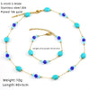Wholesale Women's Ins Style Natural Stone Pearl And Crystal Jewelry Set With Electroplated Box Chain