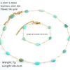 Wholesale Women's Ins Style Natural Stone Pearl And Crystal Jewelry Set With Electroplated Box Chain