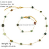 Wholesale Women's Ins Style Natural Stone Pearl And Crystal Jewelry Set With Electroplated Box Chain