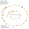 Wholesale Women's Ins Style Natural Stone Pearl And Crystal Jewelry Set With Electroplated Box Chain