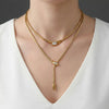 Wholesale Women's Ins Style Snake Head Snake Bone Chain Electroplated Necklace