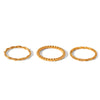 Wholesale Women's Ins Style Stainless Steel Twist Round Bead Geometric Ring With Electroplating And Starry Chain