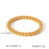 Wholesale Women's Ins Style Stainless Steel Twist Round Bead Geometric Ring With Electroplating And Starry Chain