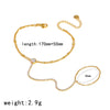 Wholesale Women's Ins Style Star Shape Real Gold Plated Stainless Steel Bracelet