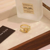 Wholesale Women's Ins Trendy Copper Microinlaid Zircon Real Gold Plated Bow Butterfly Animals Zodiac Ring Accessories