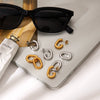 Wholesale Women's Insstyle Geometric Stainless Steel Electroplated Earrings