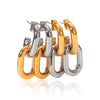 Wholesale Women's Insstyle Geometric Stainless Steel Electroplated Earrings