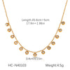 Wholesale Women's Insstyle Geometric Stainless Steel Gold Plated Necklace And Heartshaped Zircon Bracelet