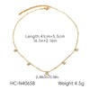 Wholesale Women's Insstyle Geometric Zodiac Sign Gold Plated Stainless Steel Pendant Necklace