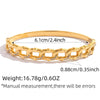 Wholesale Women's Insstyle Stainless Steel Bracelet With Real Gold Plating And Heartshaped Floral And Geometric Patterns