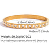 Wholesale Women's Insstyle Stainless Steel Bracelet With Real Gold Plating And Heartshaped Floral And Geometric Patterns