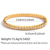Wholesale Women's Insstyle Stainless Steel Bracelet With Real Gold Plating And Heartshaped Floral And Geometric Patterns