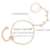 Wholesale Women's Insstyle Star Pattern Stainless Steel Real Gold Plated Bracelet With Star Zircon