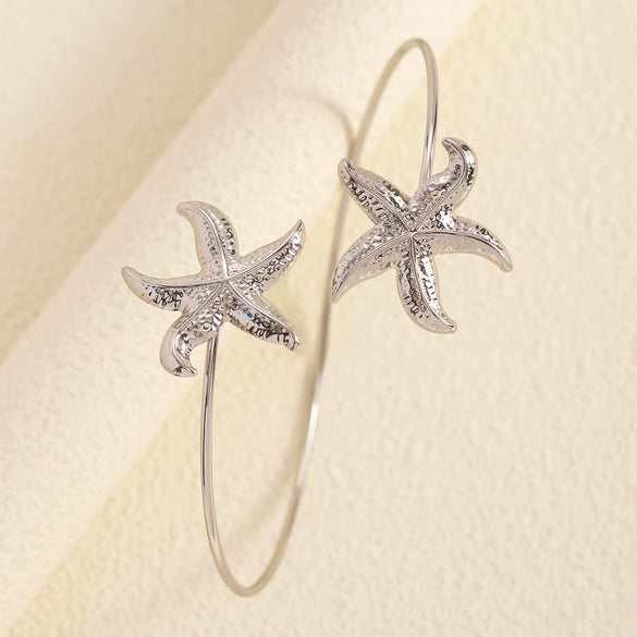 Wholesale Women's Iron Electroplated Starfishshaped Arm Bracelet Animal Zodiac Pattern Accessories