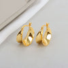 Wholesale Women's Irregular Convex S925 Sterling Silver Earrings