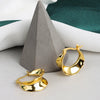 Wholesale Women's Irregular Convex S925 Sterling Silver Earrings